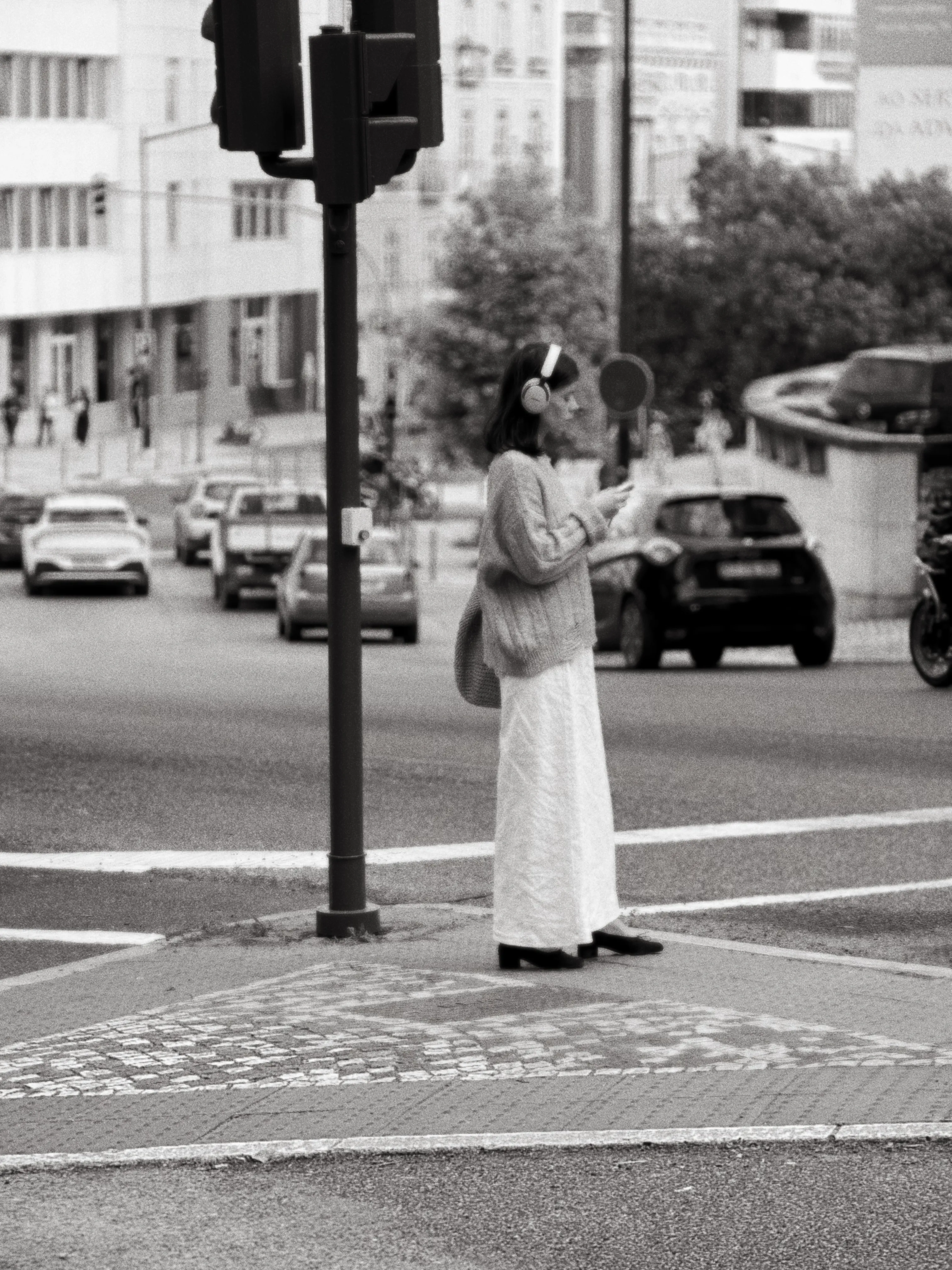 Black and white street photograph