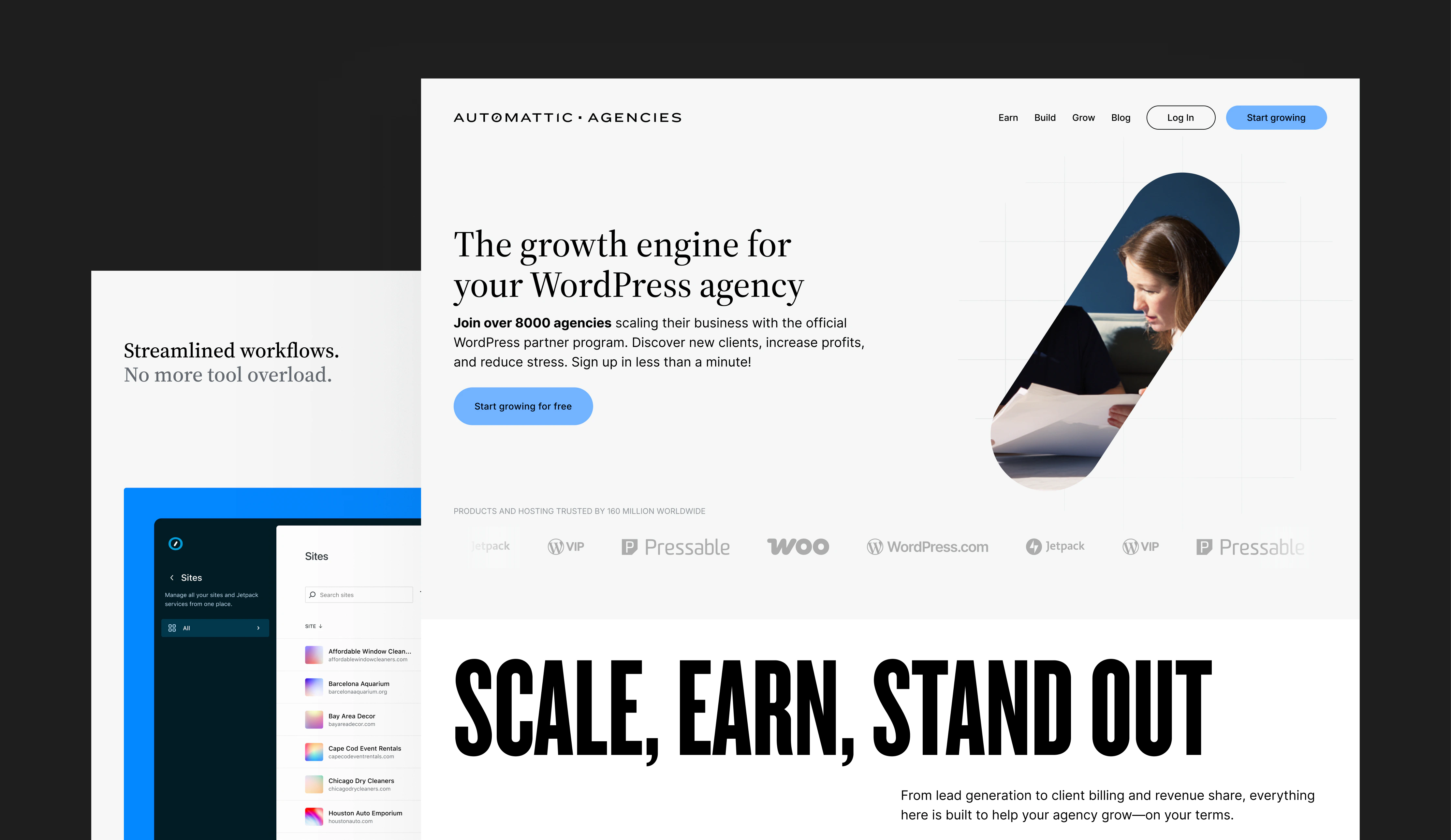 The Automattic for Agencies marketing site